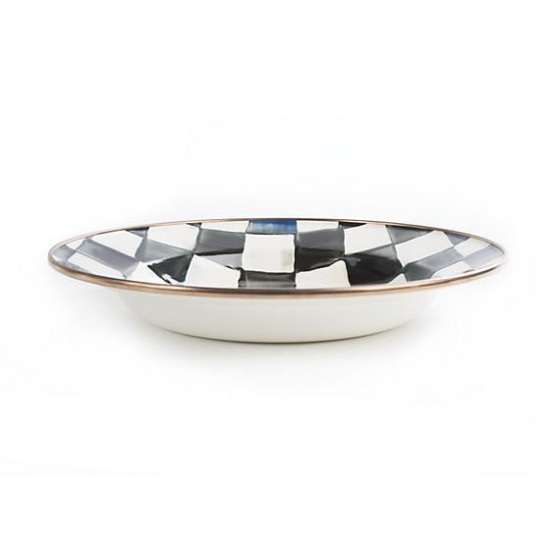 Courtly Check Enamel Rimmed Dish 89202